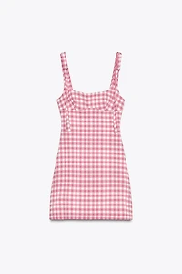 ROBE À CARREAUX VICHY ET NŒUDS