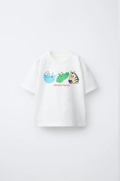T-SHIRT IMPRIMÉ ANIMALIER