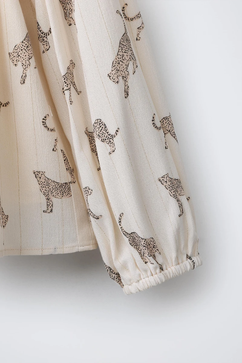 CHEMISE À IMPRIMÉ GUÉPARD