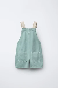 SERGED OVERALL SHORTS