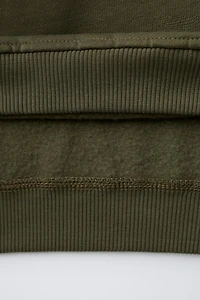 COLOR BLOCK TEXT HOODIE