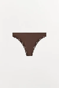 SATIN EFFECT LACE PANTIES