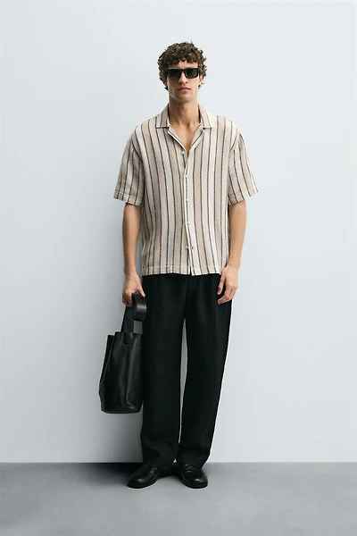 CHEMISE JACQUARD GÉOMÉTRIQUE