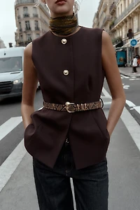 GILET AVEC CEINTURE