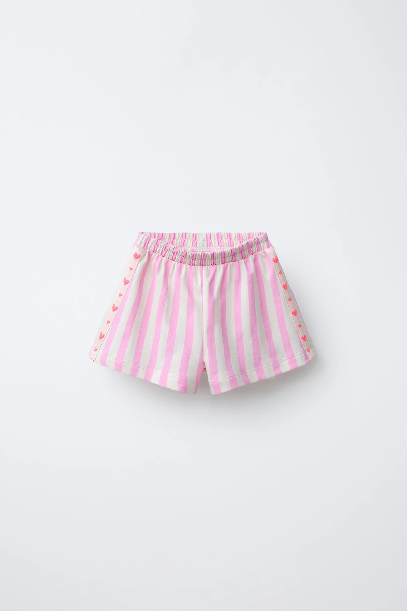 STRIPED BAND SHORTS