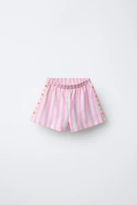 STRIPED BAND SHORTS