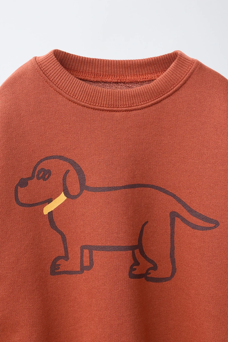 SWEAT À MOTIF CHIOT