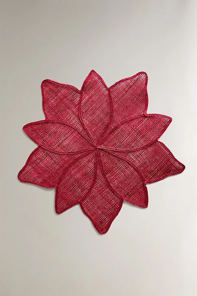 SET DE TABLE POINSETTIA RAMIE NOËL