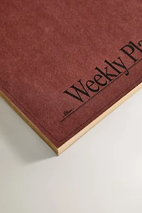 WEEKLY PLANNER WITH GOLD RIMS