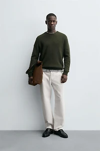 REGULAR FIT WOOL BLEND SWEATER