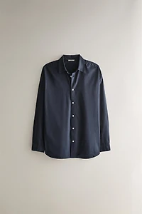PLAIN COTTON BEACH SHIRT