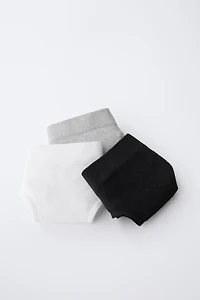 8-14 YEARS/ THREE-PACK OF SEAMLESS BRIEFS