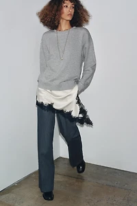 RUSTIC RIB SWEATSHIRT