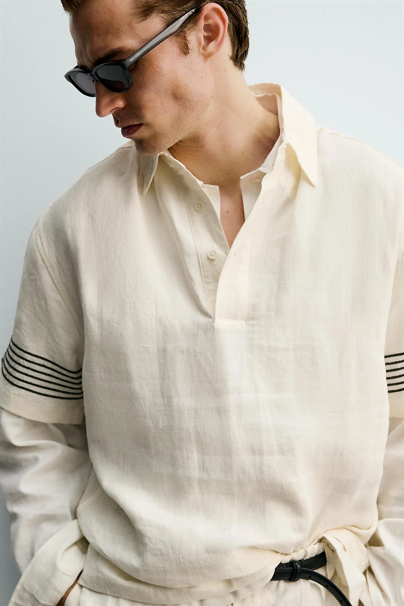 100% LINEN POLO SHIRT