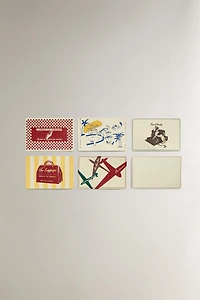 TRAVEL POSTCARD SET (SET OF 5)