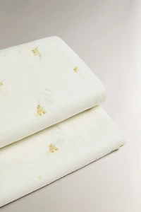 DRAP DE DESSUS LIN ET COTON MIMOSAS