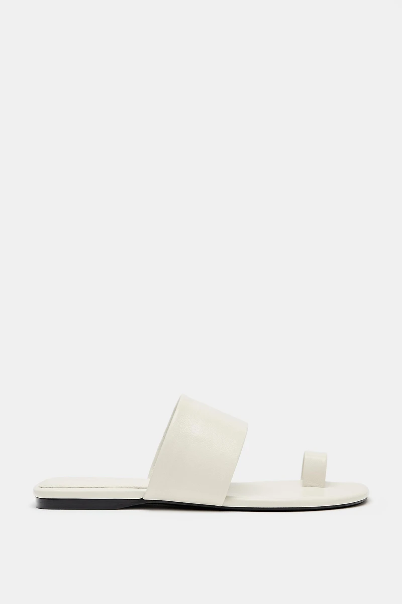 LIMITED EDITION LEATHER FLAT SANDALS