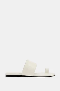 LIMITED EDITION LEATHER FLAT SANDALS