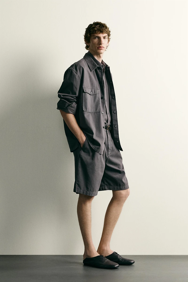 WASHED RELAXED FIT SHORTS