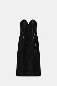 ROBE BUSTIER EN VELOURS ZW COLLECTION LIMITED EDITION