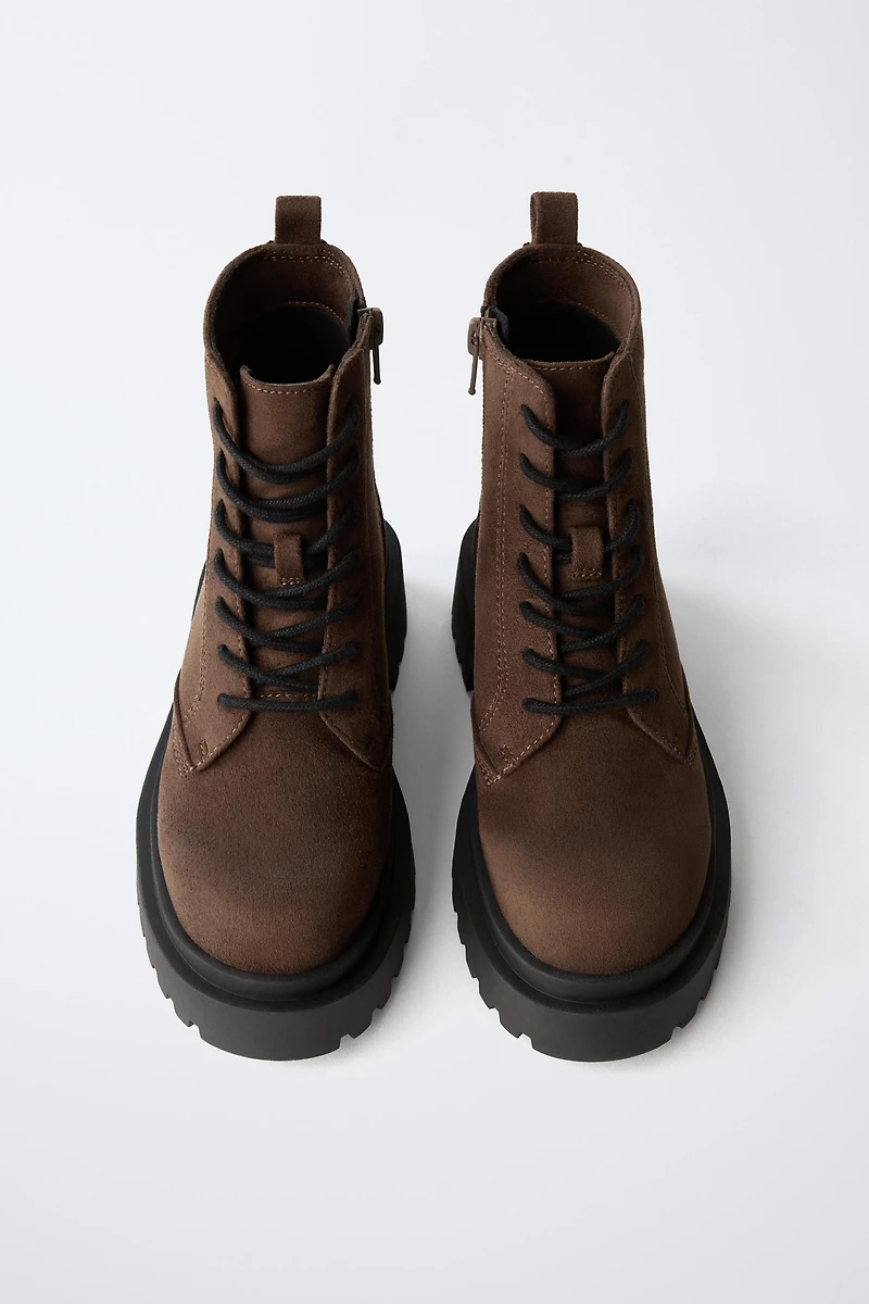 TRACK ANKLE BOOTS