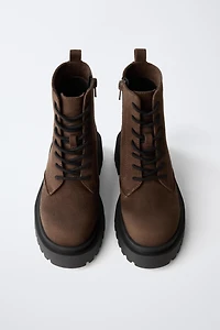 TRACK ANKLE BOOTS