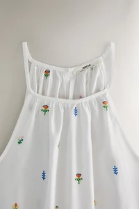 COTTON NIGHTGOWN WITH MINI FLOWERS