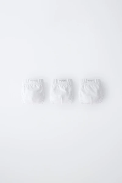 1 1/2-6 YEARS/ THREE-PACK OF PLAIN UNDERWEAR WITH LABEL