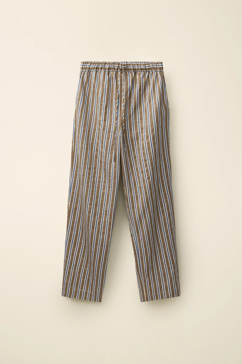 STRIPED LINEN PANTS CREATED BY CARAMEL LONDON X ZARA