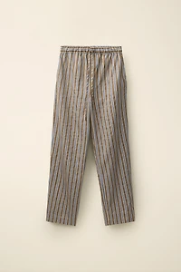 STRIPED LINEN PANTS CREATED BY CARAMEL LONDON X ZARA