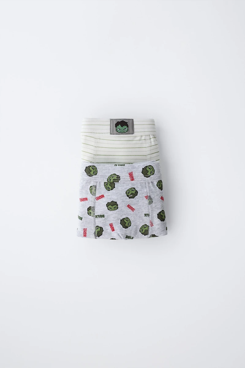 AGES 3-6 / TWO-PACK OF HULK © MARVEL BOXERS