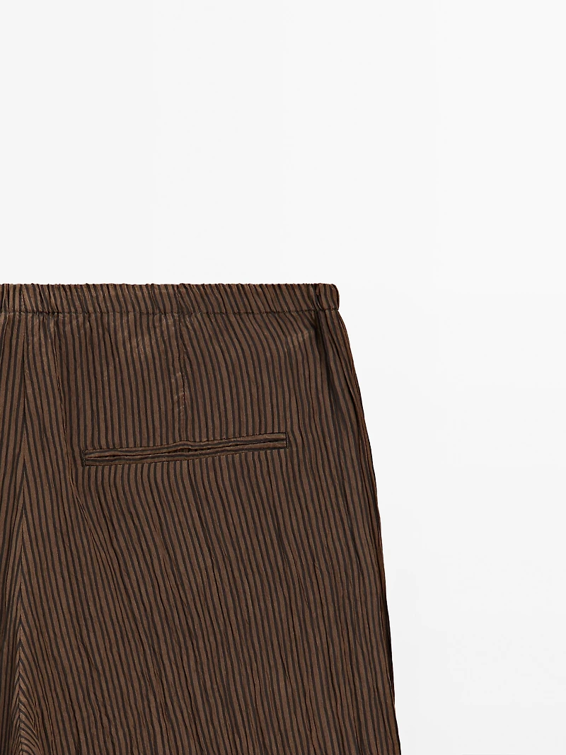 Pinstripe trousers