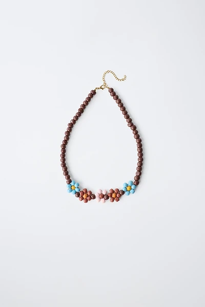 COLLIER FLEURS FANTAISIE