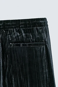 PANTALON PLISSÉ VELOURS