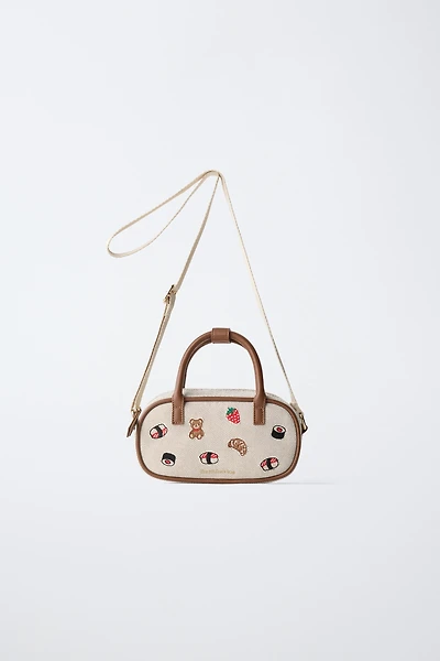 EMBROIDERED CROSSBODY BAG