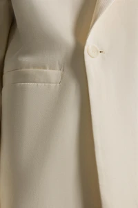 VISCOSE - LINEN DOUBLE-BREASTED BLAZER