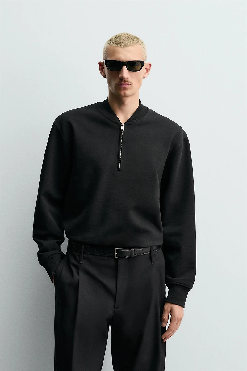 QUARTER-ZIP SWEATSHIRT