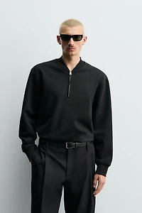 QUARTER-ZIP SWEATSHIRT