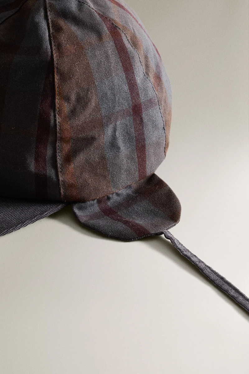 CASQUETTE ENFANT CARREAUX TARTAN