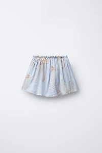 EMBROIDERED FLORAL SKIRT
