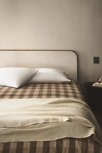 LINEN CHECK DUVET COVER