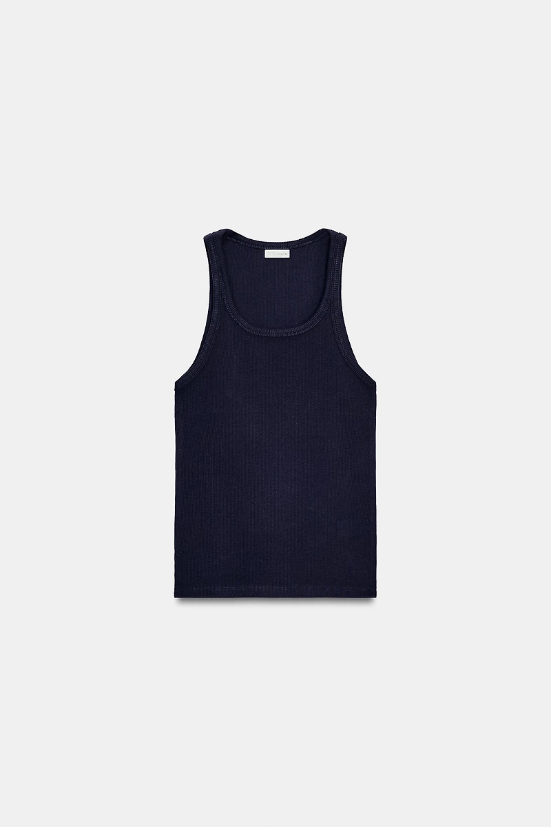 RIB STRAPPY TOP