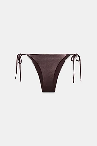 METALLIC EFFECT BIKINI BOTTOMS