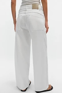 ZW COLLECTION LOOSE BARREL MID-RISE JEANS