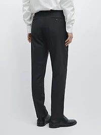 Cool wool blend suit trousers
