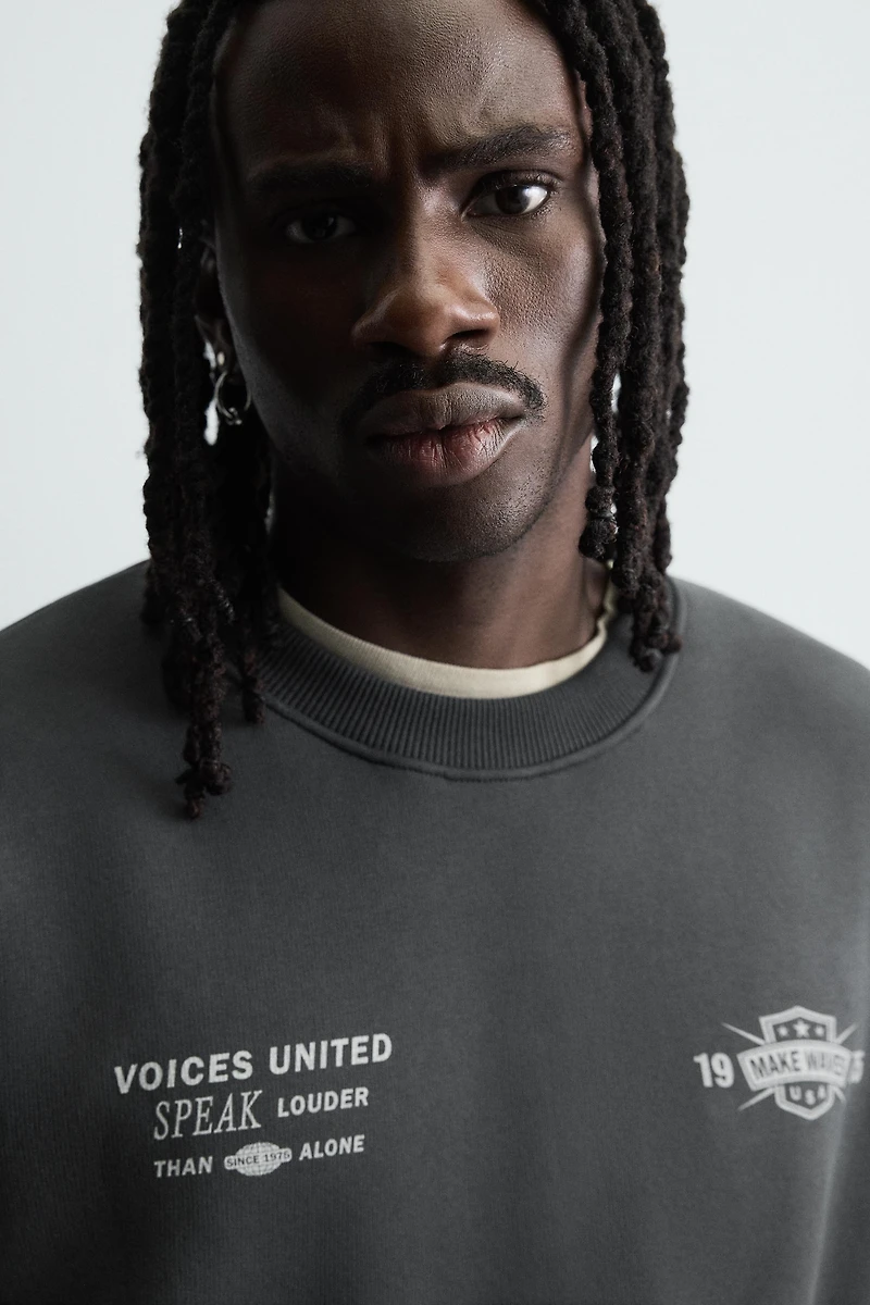 SWEAT IMPRIMÉ combiné