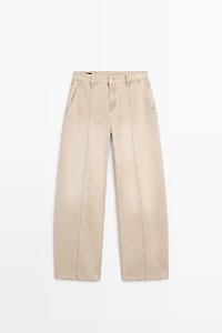 Relaxed fit mid-rise jeans