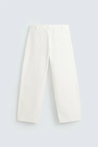 RELAXED FIT PLEATED PANTS
