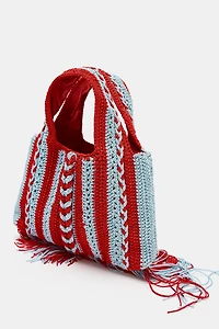 CROCHET PRINT HANDBAG