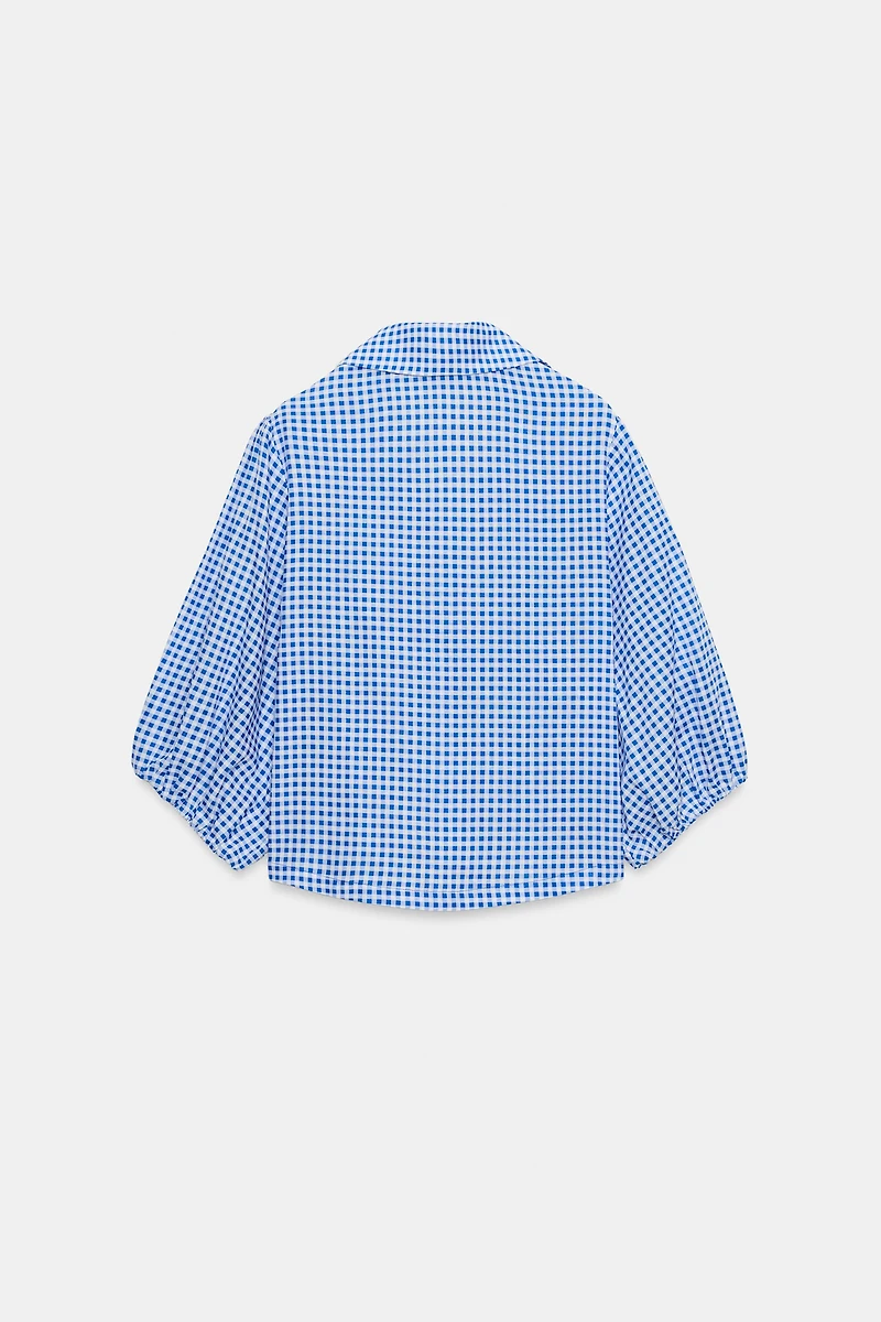 GINGHAM LINEN SHIRT